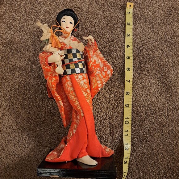 Vintage Wisteria Nishi Doll,Nishi&Co.LTD Japanese Geisha Doll made in Japan - Picture 4 of 8